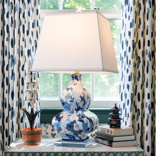 Picture of ROUSHAM BLUE LAMP