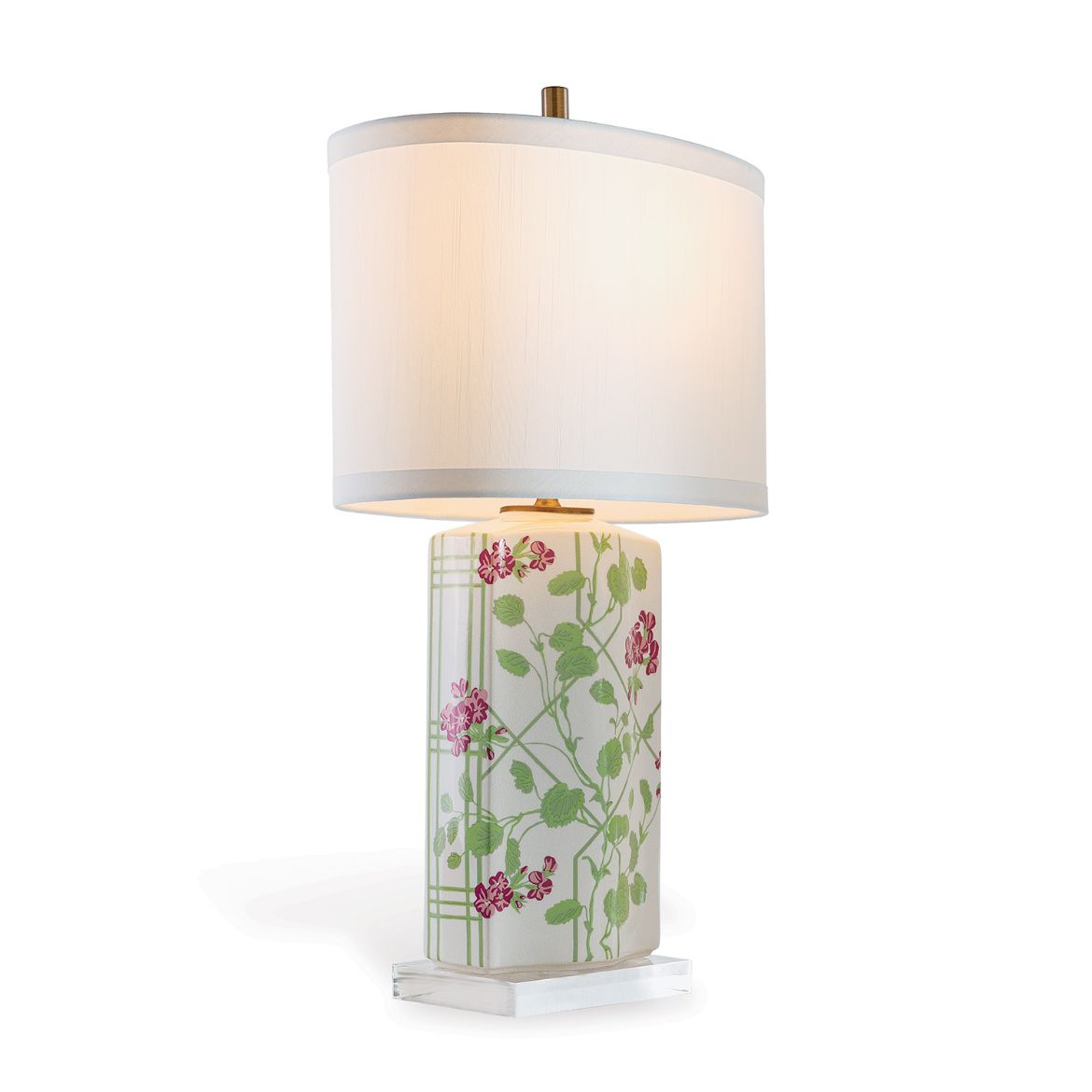 Picture of Geranium Trellis Lamp