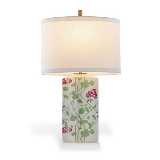 Picture of Geranium Trellis Lamp