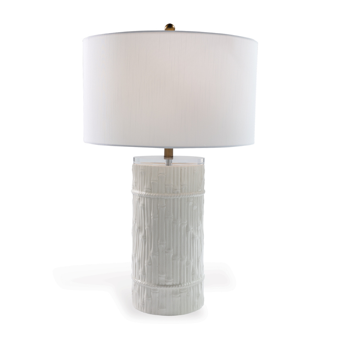 Picture of Bamboo Cylinder Cream Lamp