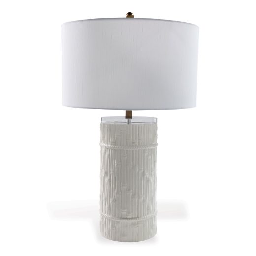 Picture of Bamboo Cylinder Cream Lamp