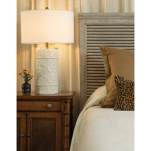 Picture of Bamboo Cylinder Cream Lamp