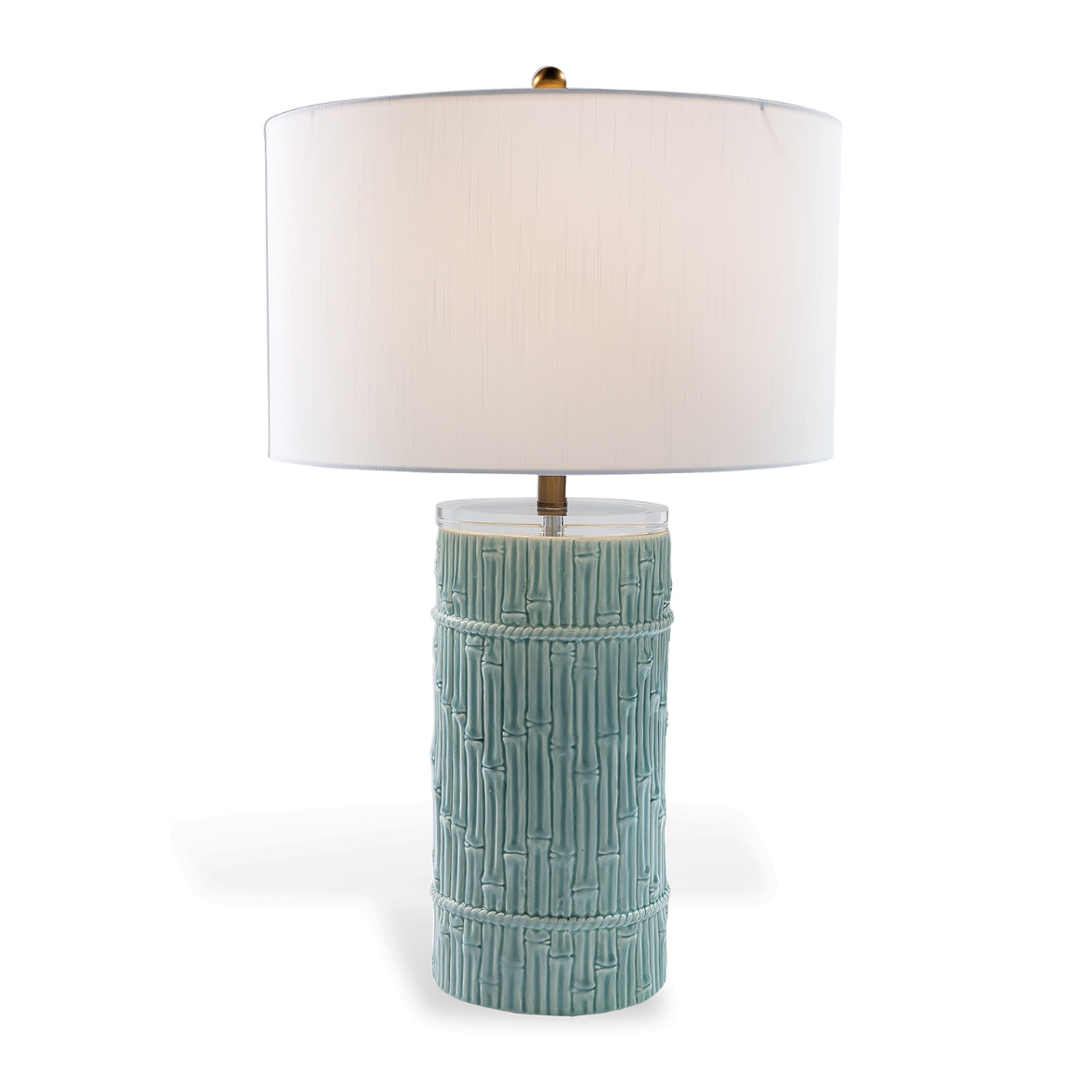 Picture of Bamboo Cylinder Celadon Lamp