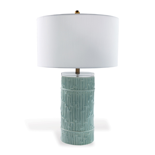 Picture of Bamboo Cylinder Celadon Lamp