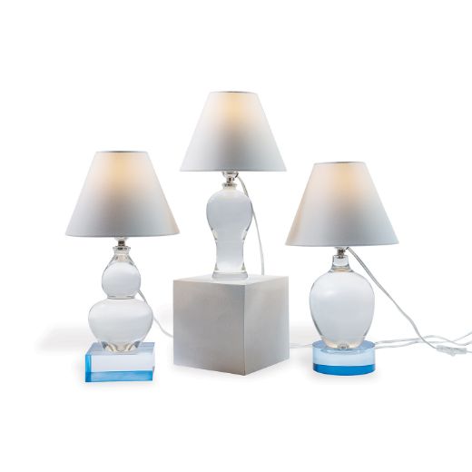 Picture of Bari Mini Plum Crystal Lamp