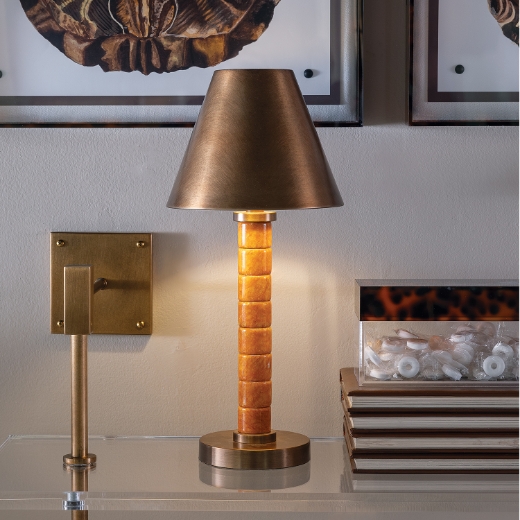 Picture of Jade Garden Amber Accent Lamp