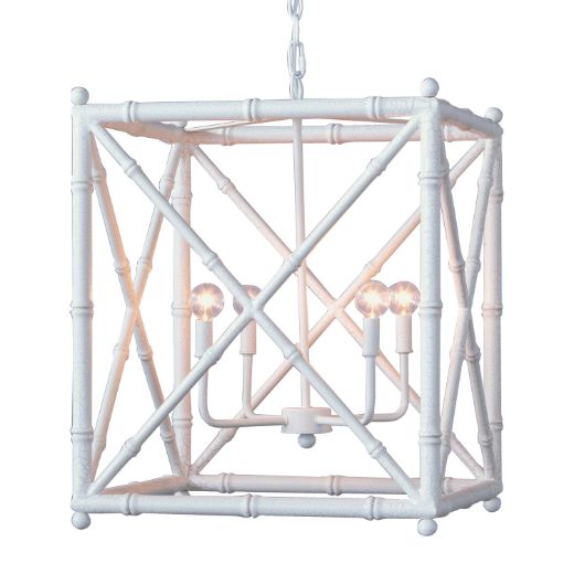 Picture of Baldwin Aged White Chandelier