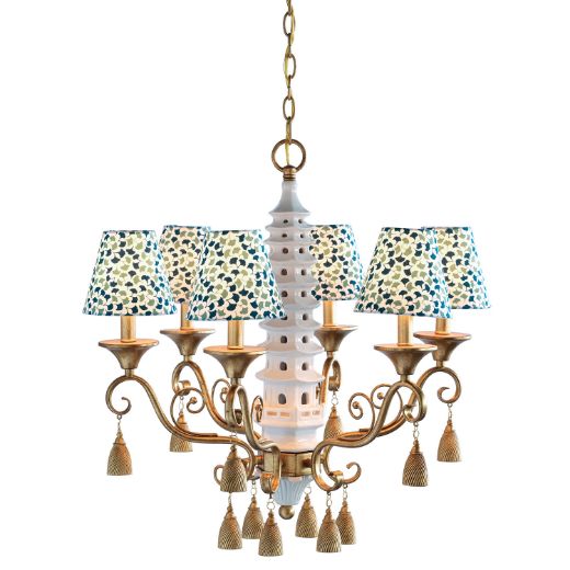 Picture of Oh, Pagoda Cream Chandelier