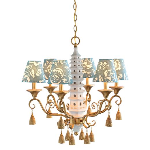Picture of Oh, Pagoda Cream Chandelier