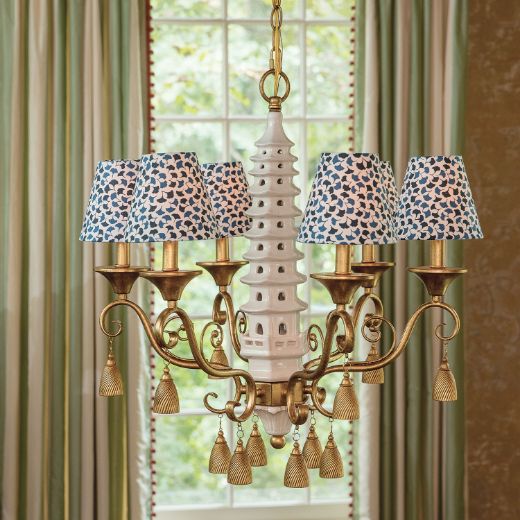 Picture of Oh, Pagoda Cream Chandelier