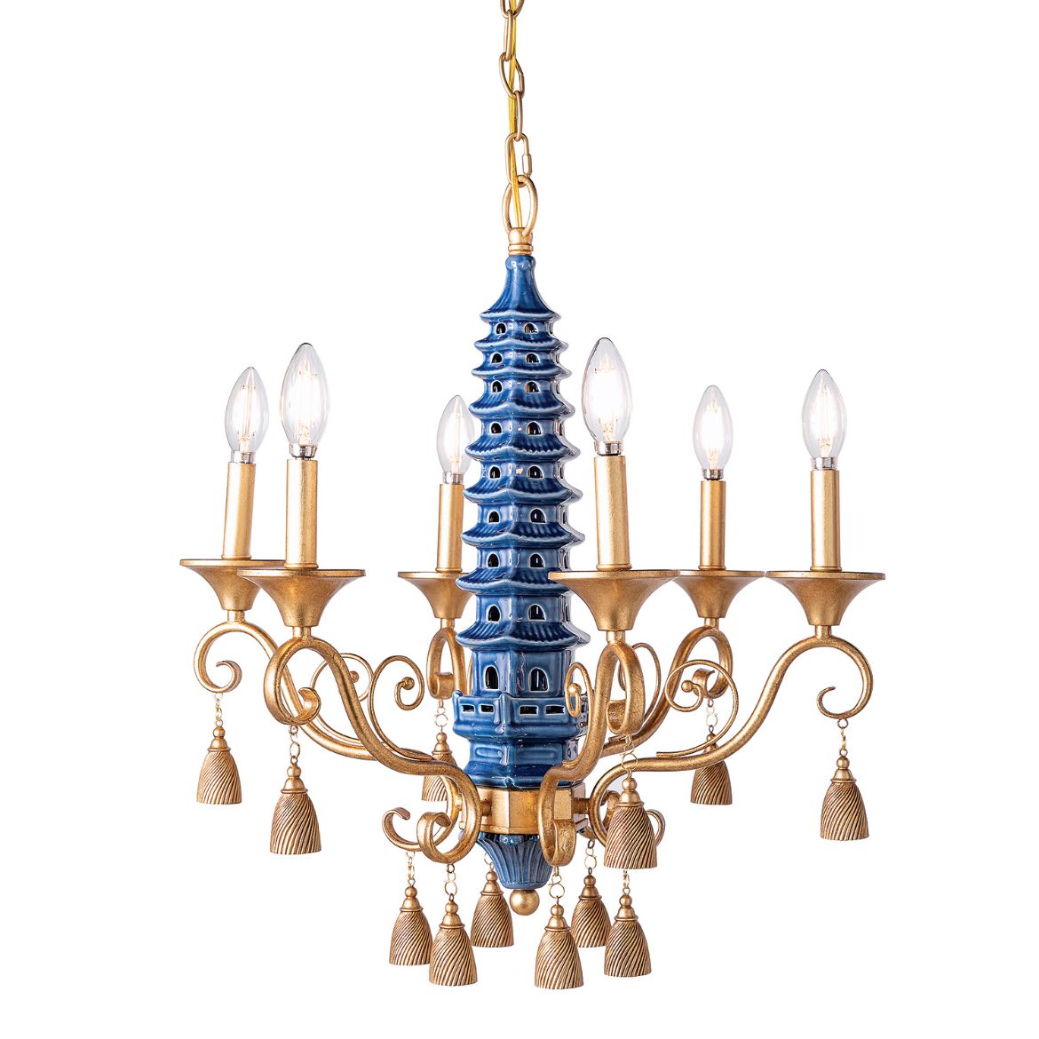 Picture of Oh, Pagoda Blue Chandelier