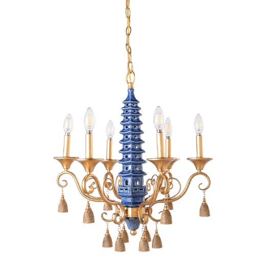 Picture of Oh, Pagoda Blue Chandelier