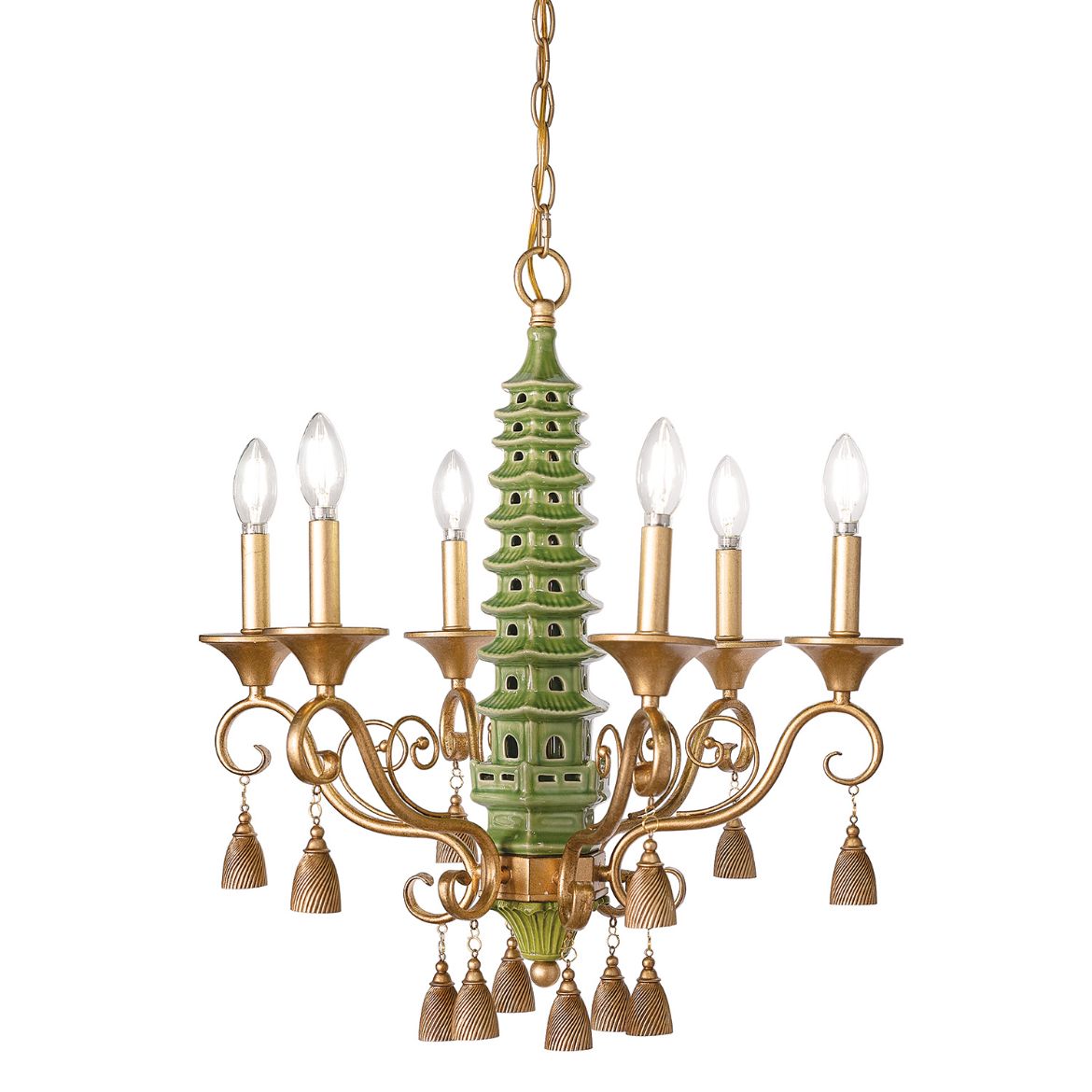 Picture of Oh, Pagoda Green Chandelier