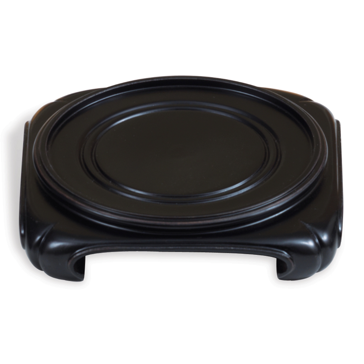 Picture of 6 1/2" SQUARE BASE STAND DIST. BLACK SET/2