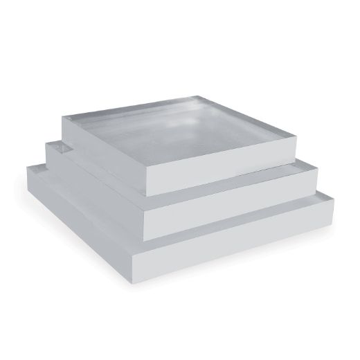 Picture of Clear Lucite Square Stand 6" (set of 2)