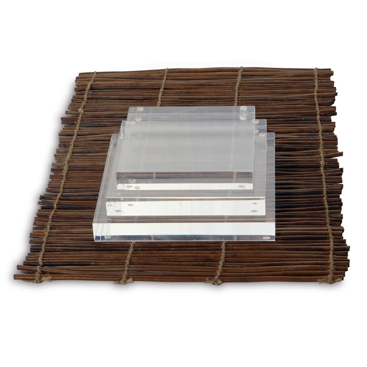 Picture of Clear Lucite Square Stand 7" (set of 2)