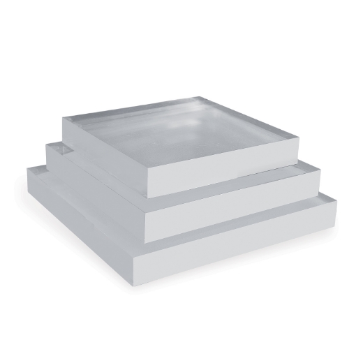 Picture of Clear Lucite Square Stand 7" (set of 2)