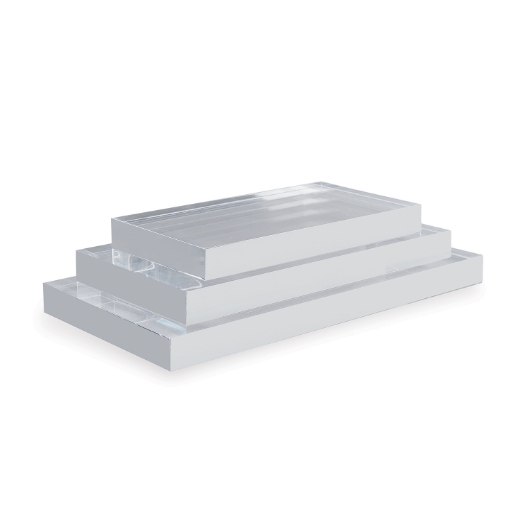 Picture of Clear Lucite Rectangle Stand Large (Set Of 2)