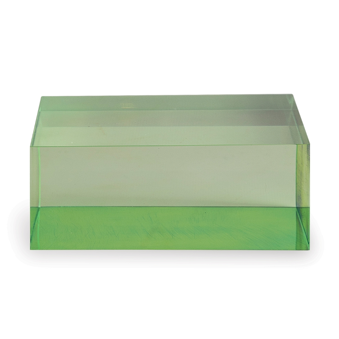 Picture of Green Lucite Square Stand 5" x 5" x 2"H Set/2