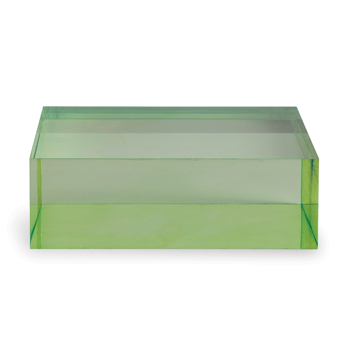 Picture of Green Lucite Square Stand 6" x 6" x 2"H Set/2