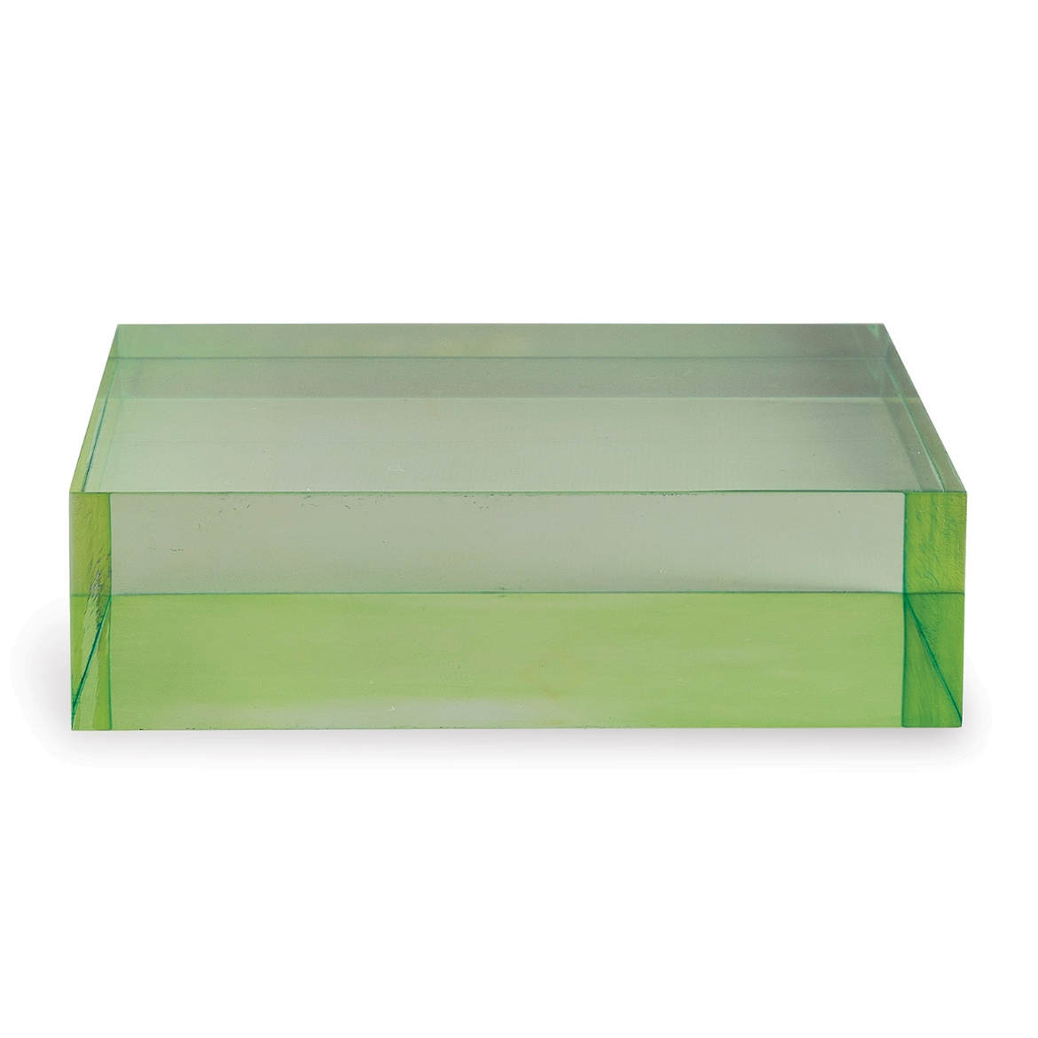 Picture of Green Lucite Square Stand 7" x 7" x 2"H Set/2