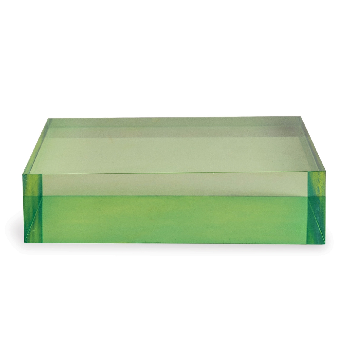 Picture of Green Lucite Square Stand 8" x 8" x 2"H Set/2