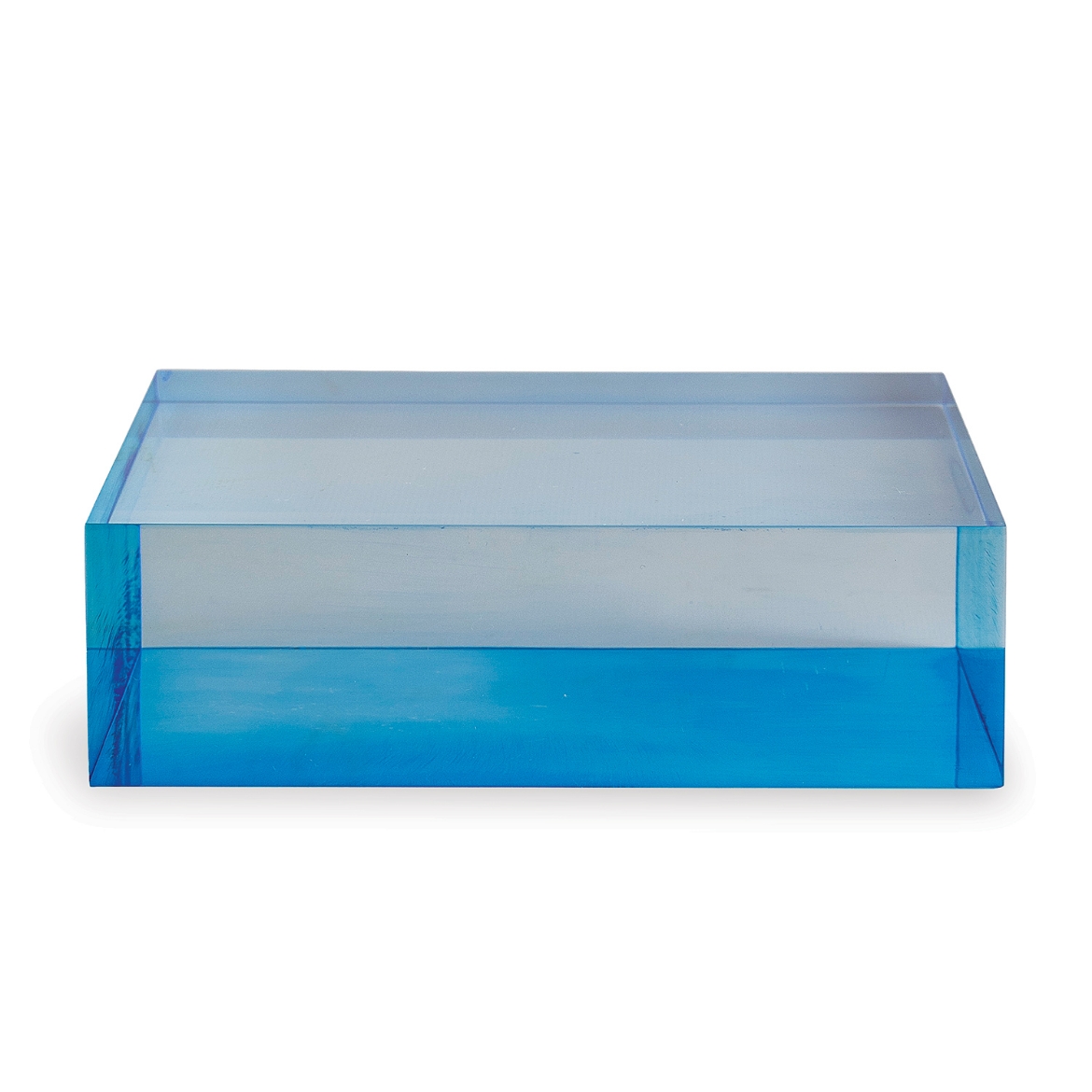 Picture of Blue Lucite Square Stand 7" x7" x 2"H Set/2