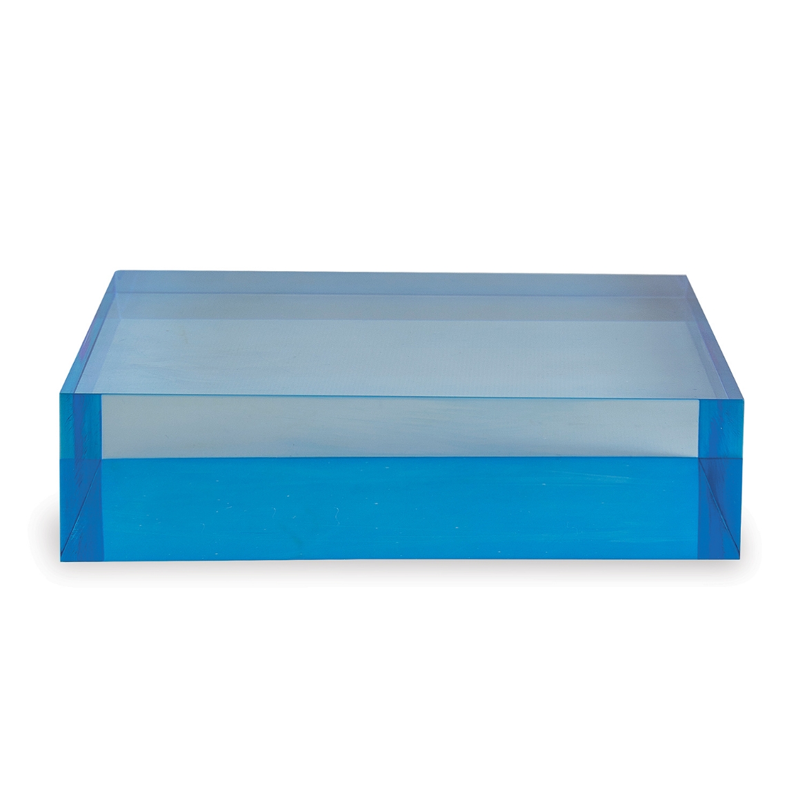 Picture of Blue Lucite Square Stand 8" x 8" x 2"H Set/2