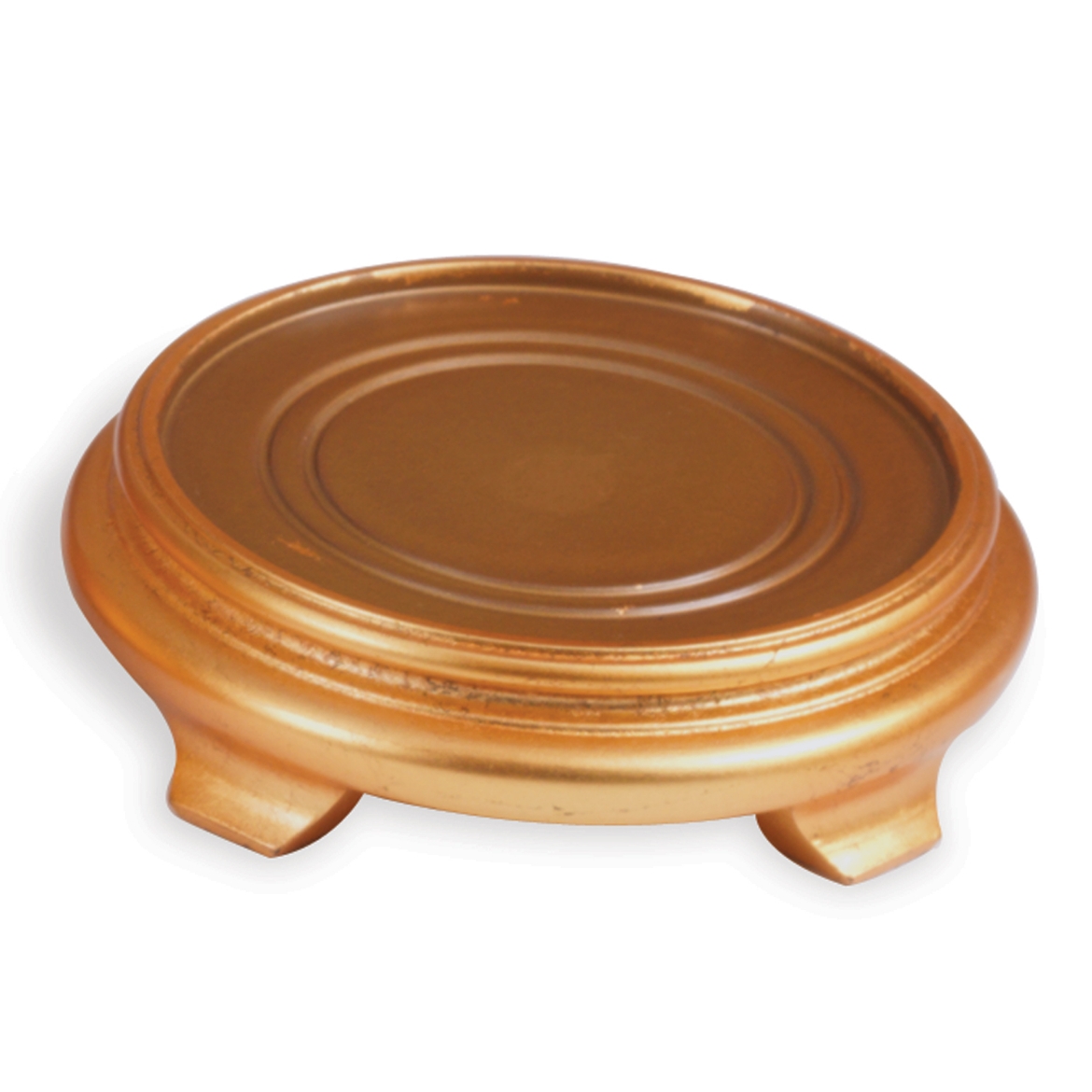 Picture of 4 1/2" ROUND STAND GOLD LEAF (SET OF 5)