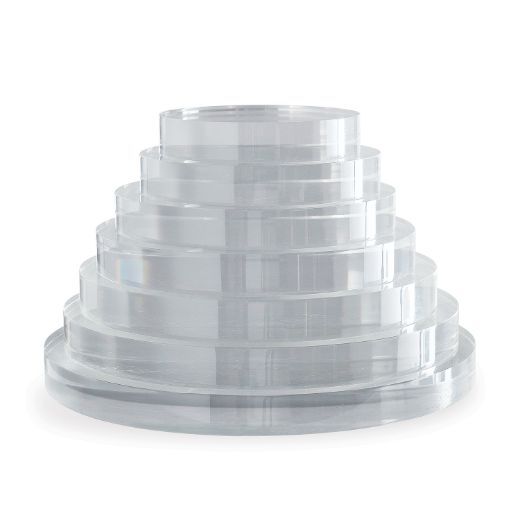 Picture of Clear Lucite Round Stand 10"D (set of 2)