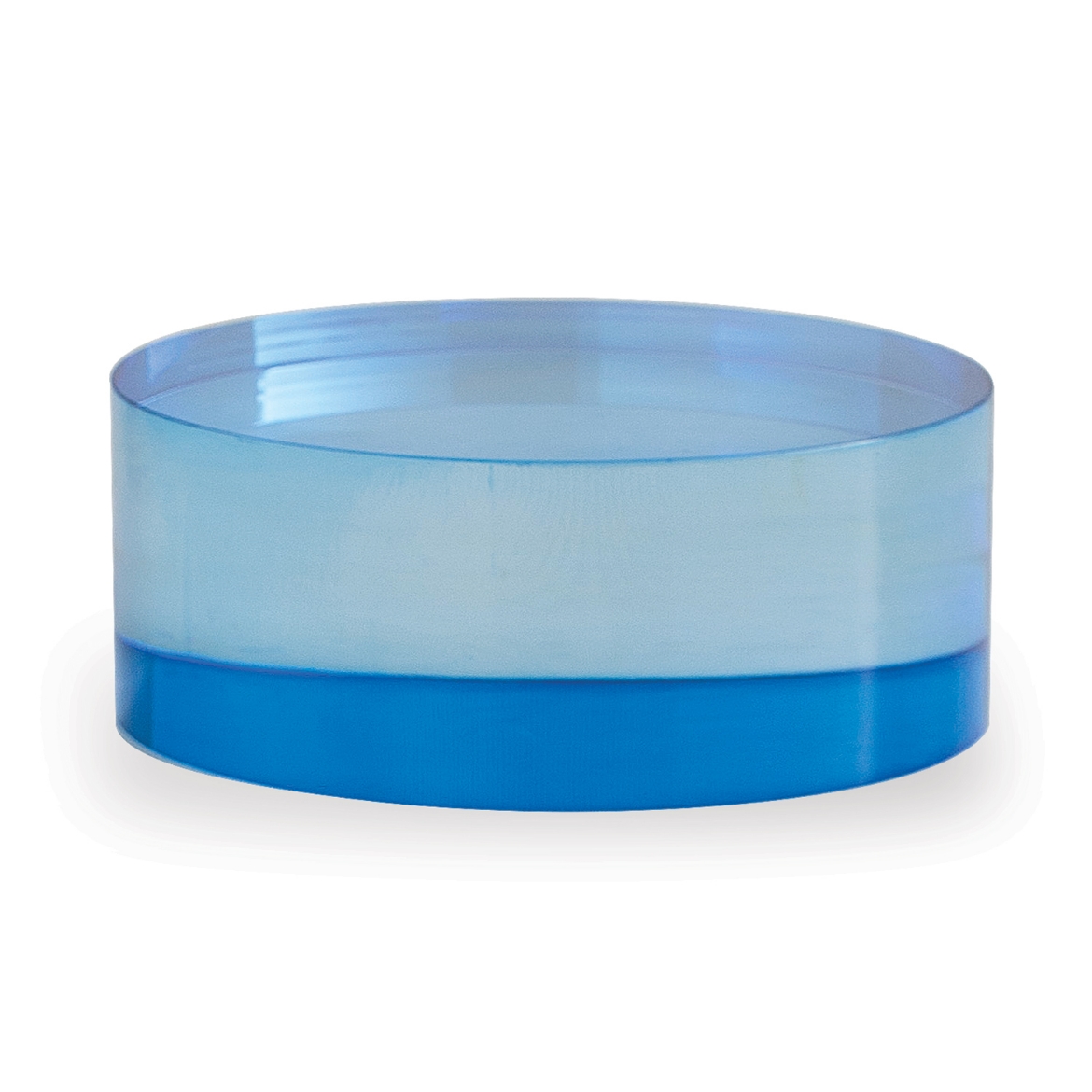Picture of Blue Lucite Round Stand 5" x 2"H Set/2