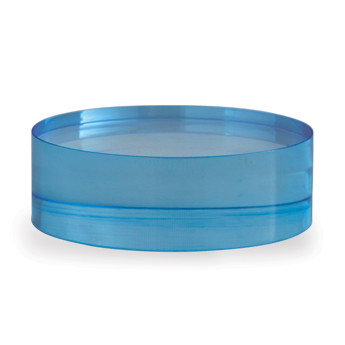Picture of Blue Lucite Round Stand 6"D x 2"H Set/2 