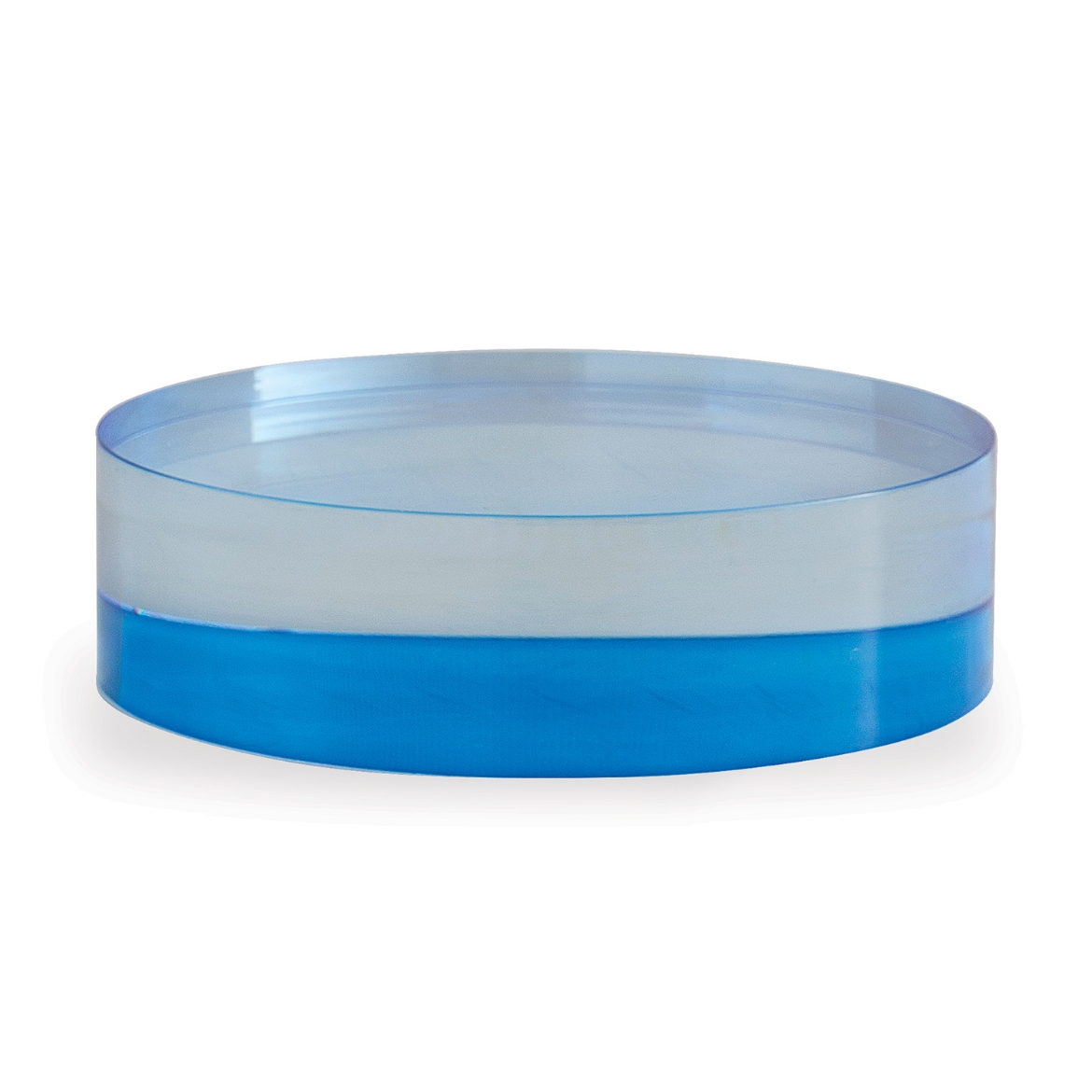 Picture of Blue Lucite Round Stand 7"D x 2"H Set/2