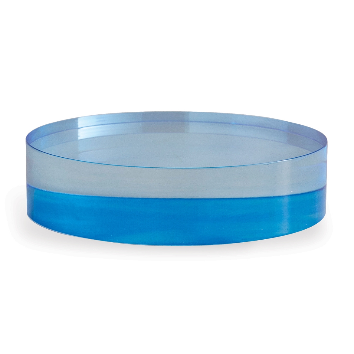 Picture of Blue Lucite Round Stand 8"D x 2"H Set/2