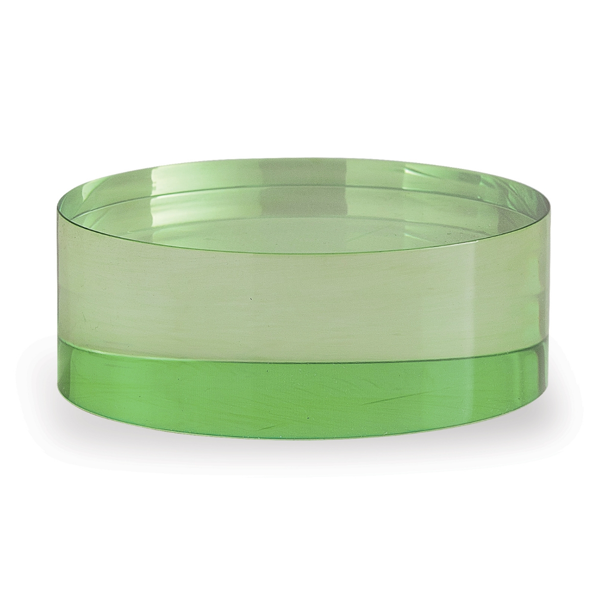 Picture of Green Lucite Round Stand 5"D x 2"H Set/2