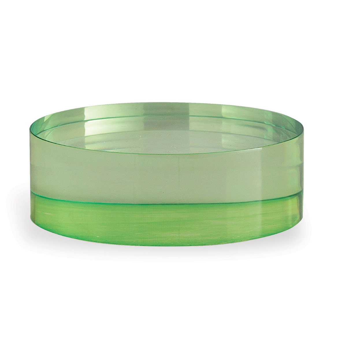 Picture of Green Lucite Round Stand 6"D x 2"H Set/2