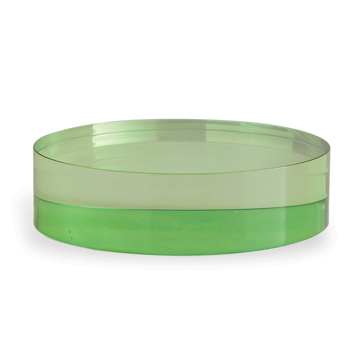 Picture of Green Lucite Round Stand 7"D x 2"H Set/2