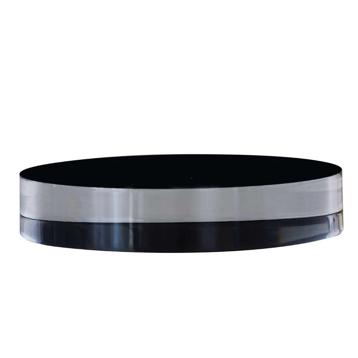 Picture of Onyx Lucite Stand-- Round 6"D X 1"H  (Set Of 2)