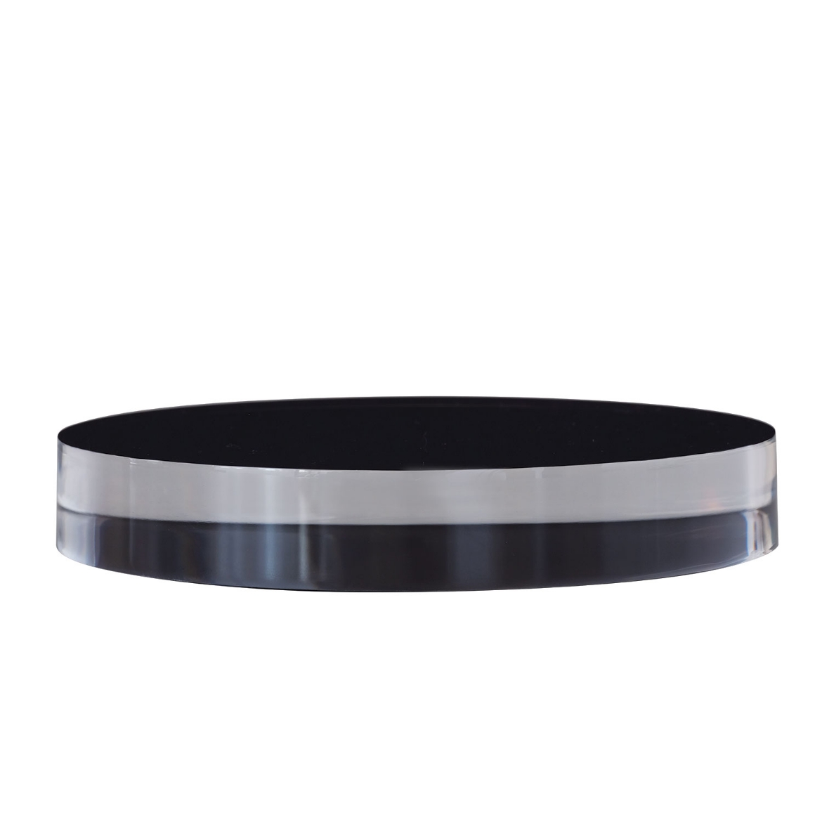 Picture of Onyx Lucite Stand Round 7"D X 1"H  (Set Of 2)