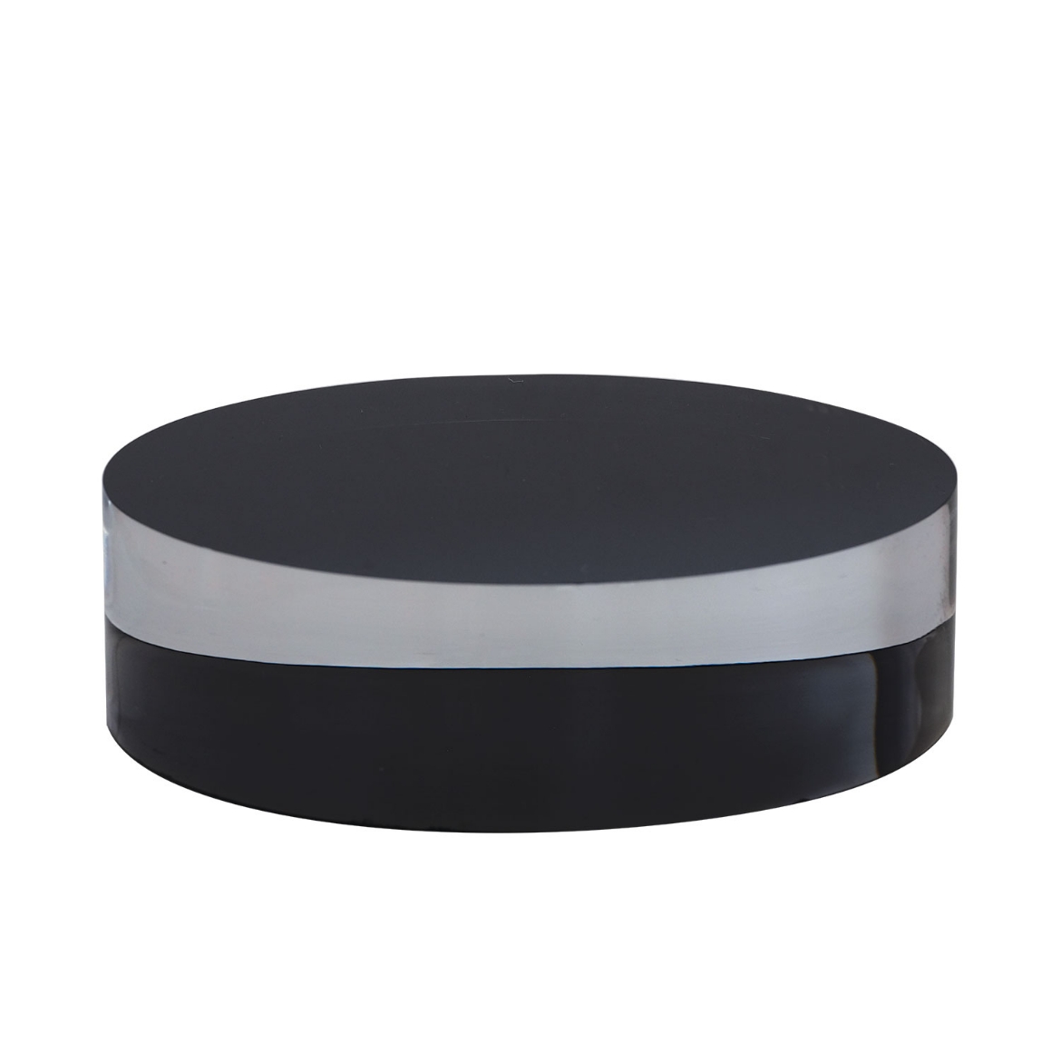 Picture of Onyx Lucite Stand-- Round 7"D X 2"H  (Set Of 2)