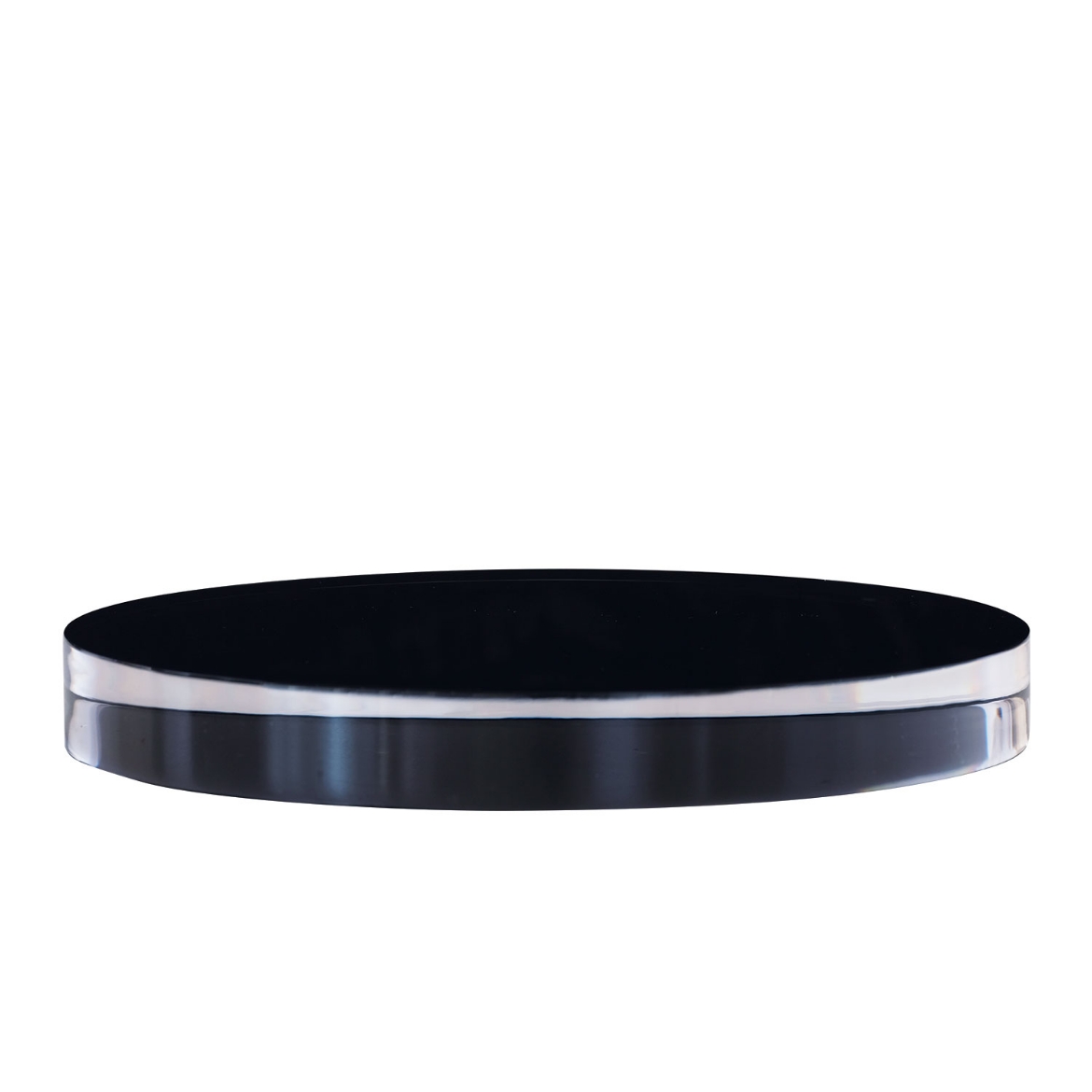 Picture of Onyx Lucite Stand Round 8"D x 1"H  (Set Of 2)