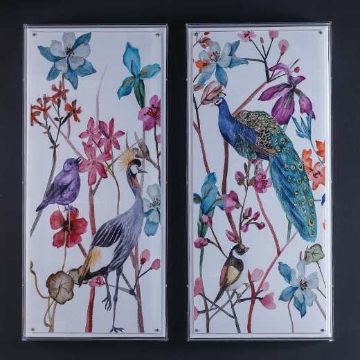 Picture of Peacock Garden III 48"H x 22"W x 2.5"D