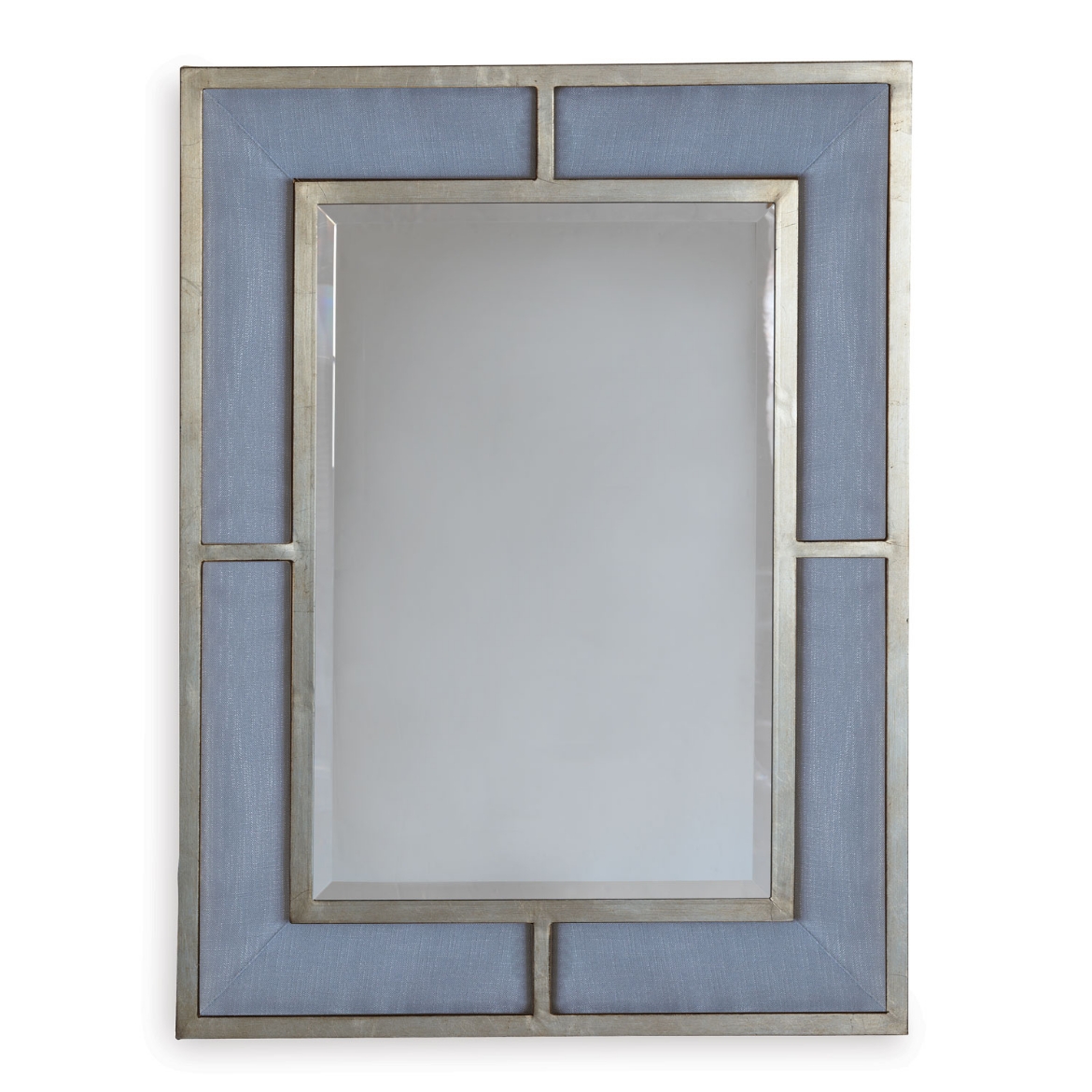 Picture of Bedford Silver Marine Blue Mirror