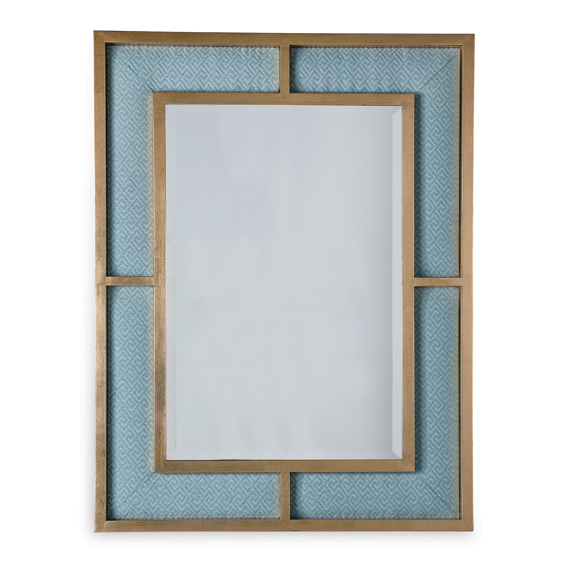 Picture of Bedford Gold Mirror / Nigel Celadon fabric