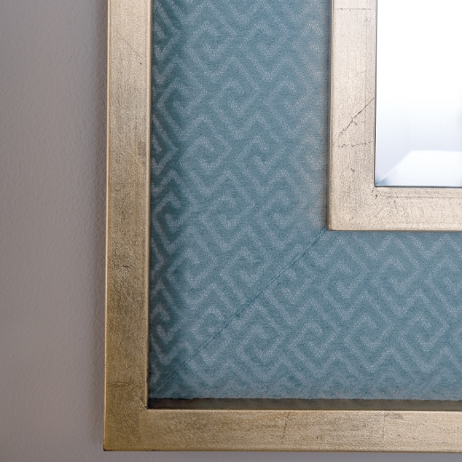 Picture of Bedford Gold Mirror / Nigel Celadon fabric