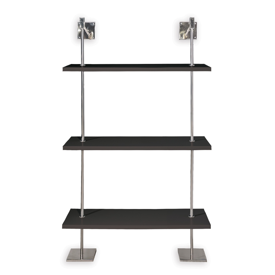 Picture of MARAIS 3-TIER BLACK/NICKEL SHELF 36"W