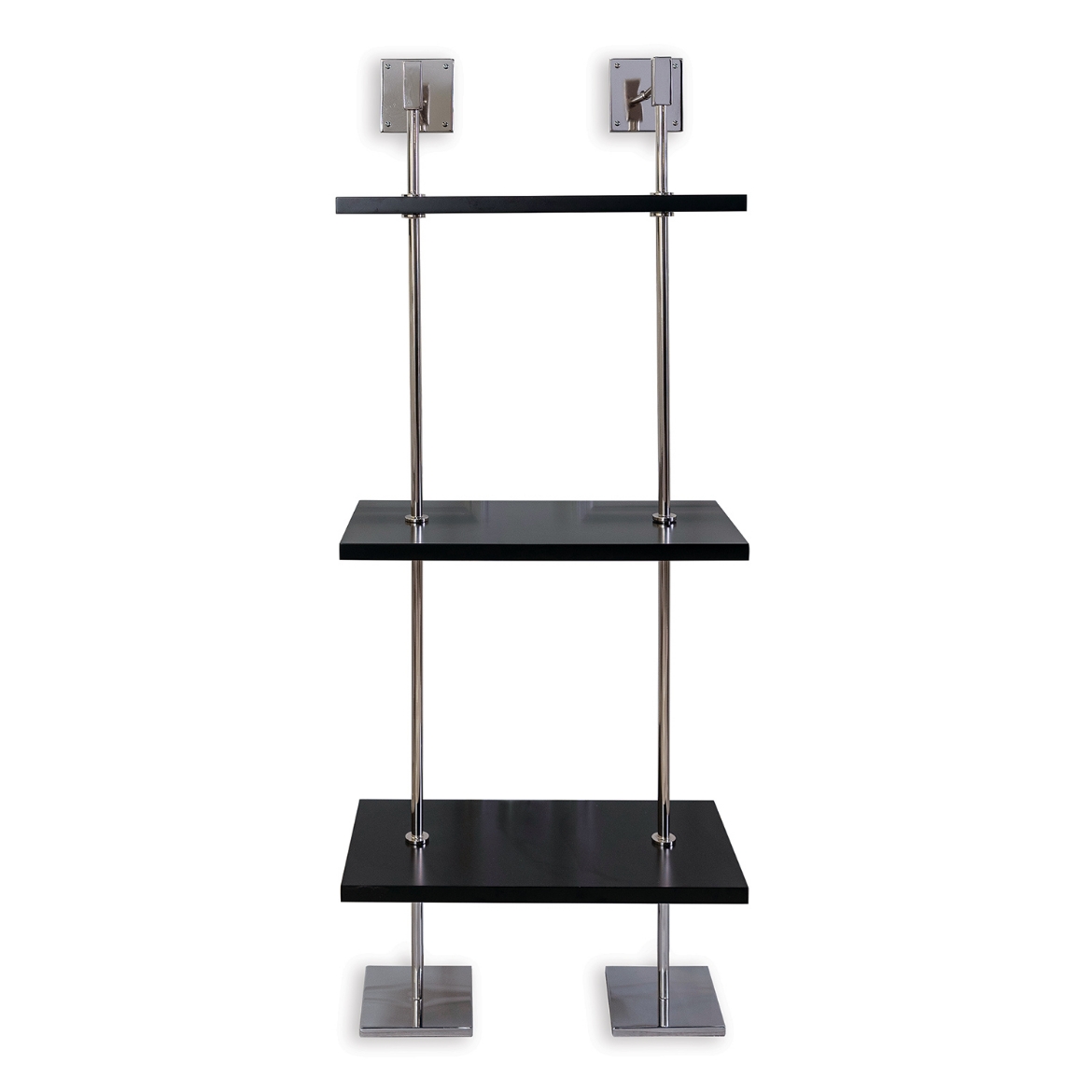 Picture of MARAIS 3-TIER BLACK/NICKEL SHELF 24"W