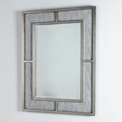 Picture of Bedford  Mirror  Silver - Faux Bois