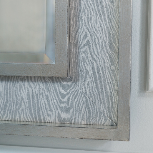 Picture of Bedford  Mirror  Silver - Faux Bois